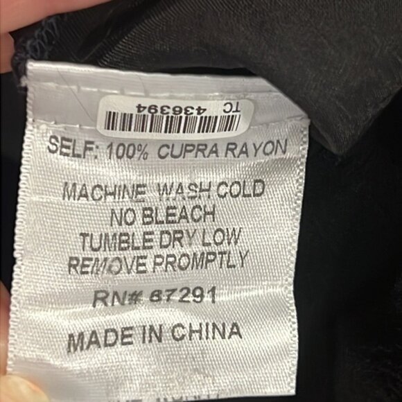 Johnny Was Bohemian Lace Tunic Dress Size L Black Oversized Relaxed Boho Rayon - Picture 12 of 12